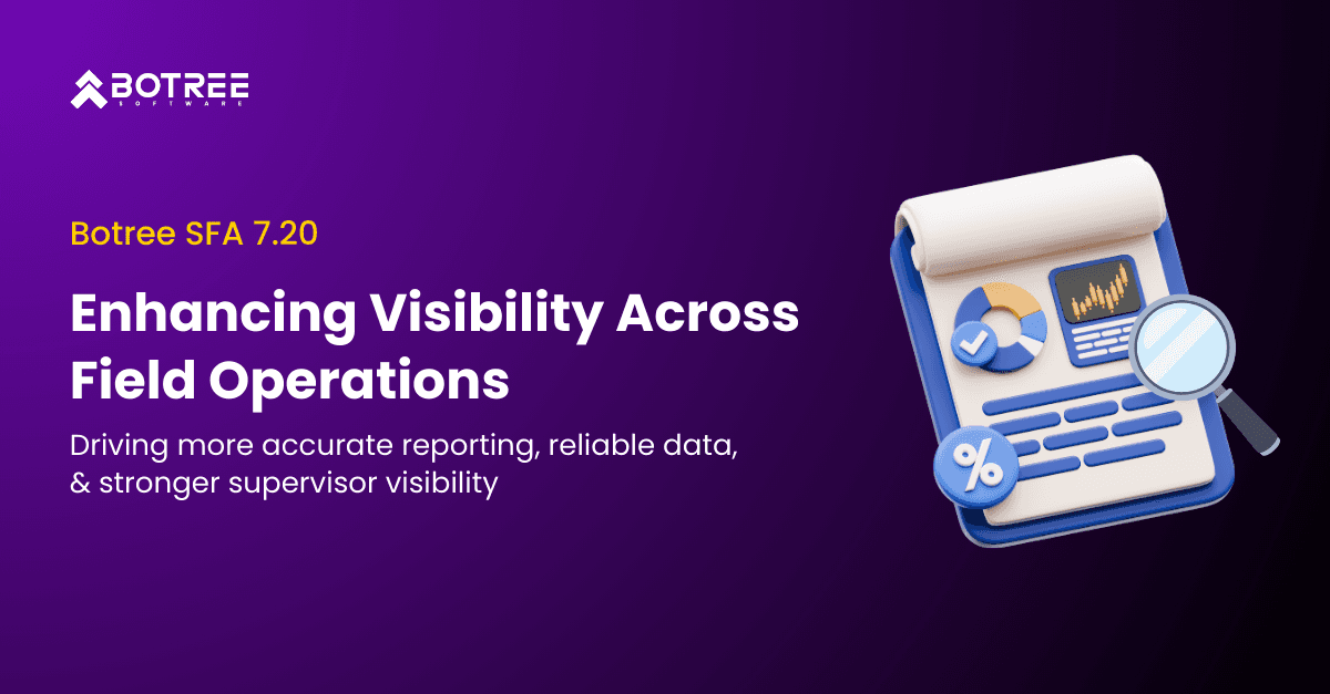 Enhancing Visibility Across Field Operations: What’s new in Botree SFA 7.20